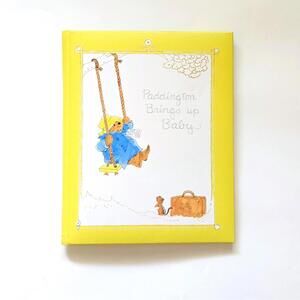 1978 Vintage Paddington Bear Baby Book